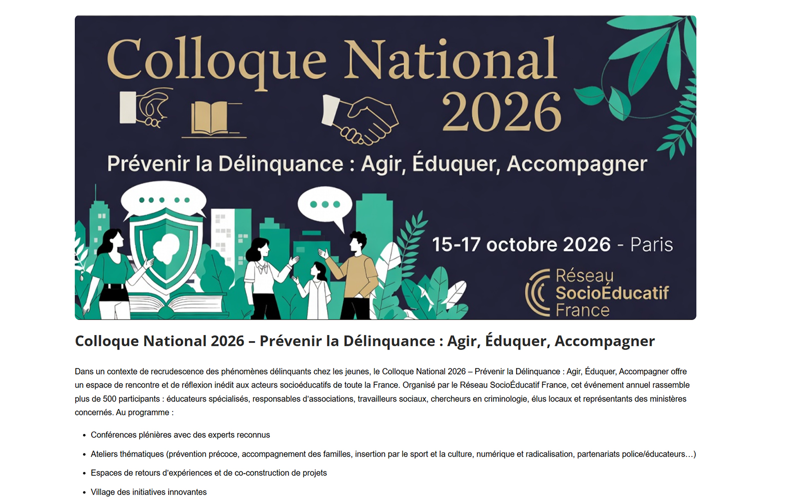 Affichage d'un événement — events