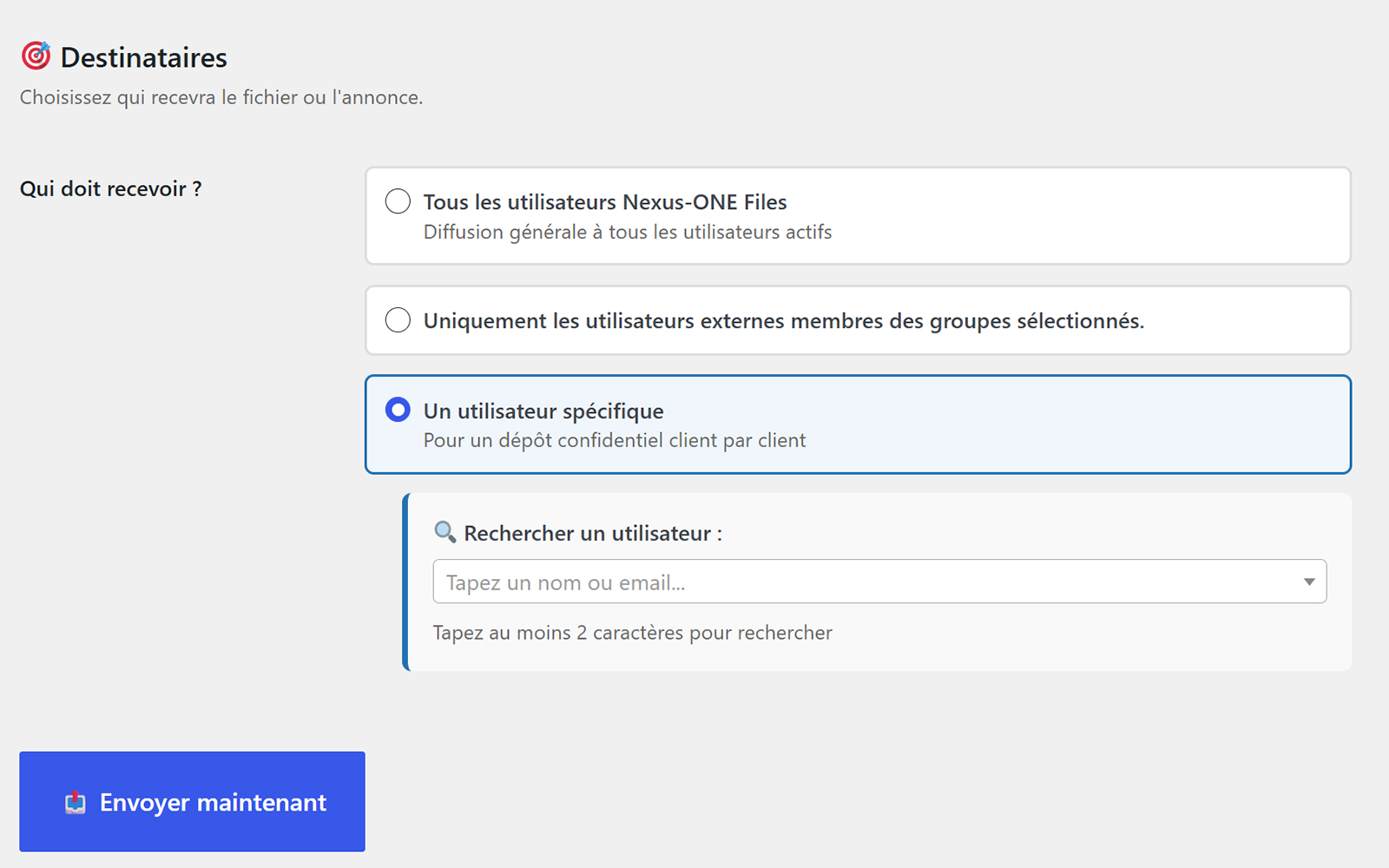 Administration des accès — files